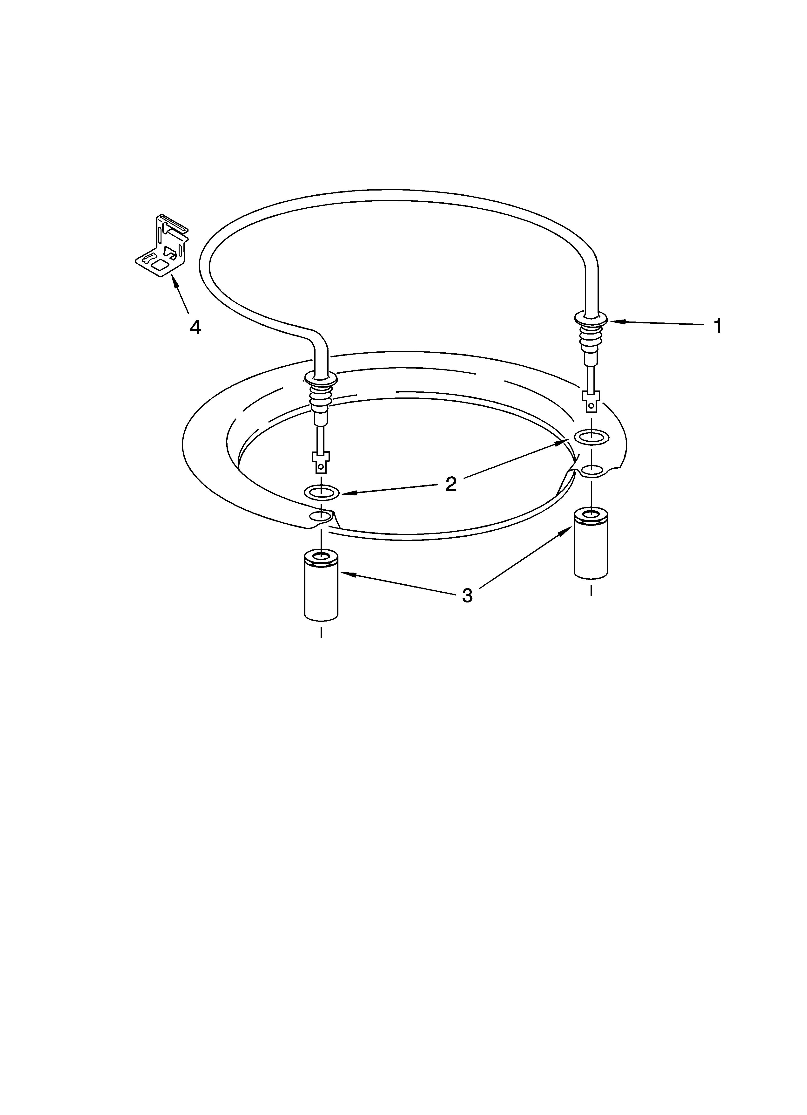 Whirlpool DU1100XTPS1 heater parts diagram
