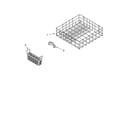 Whirlpool DUC600XTPQ0 lower rack parts, optional parts (not included) diagram