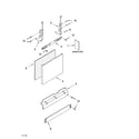 Whirlpool DUL300XTKS0 door and panel parts diagram