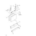 Whirlpool DUL300XTLT3 door and panel parts diagram