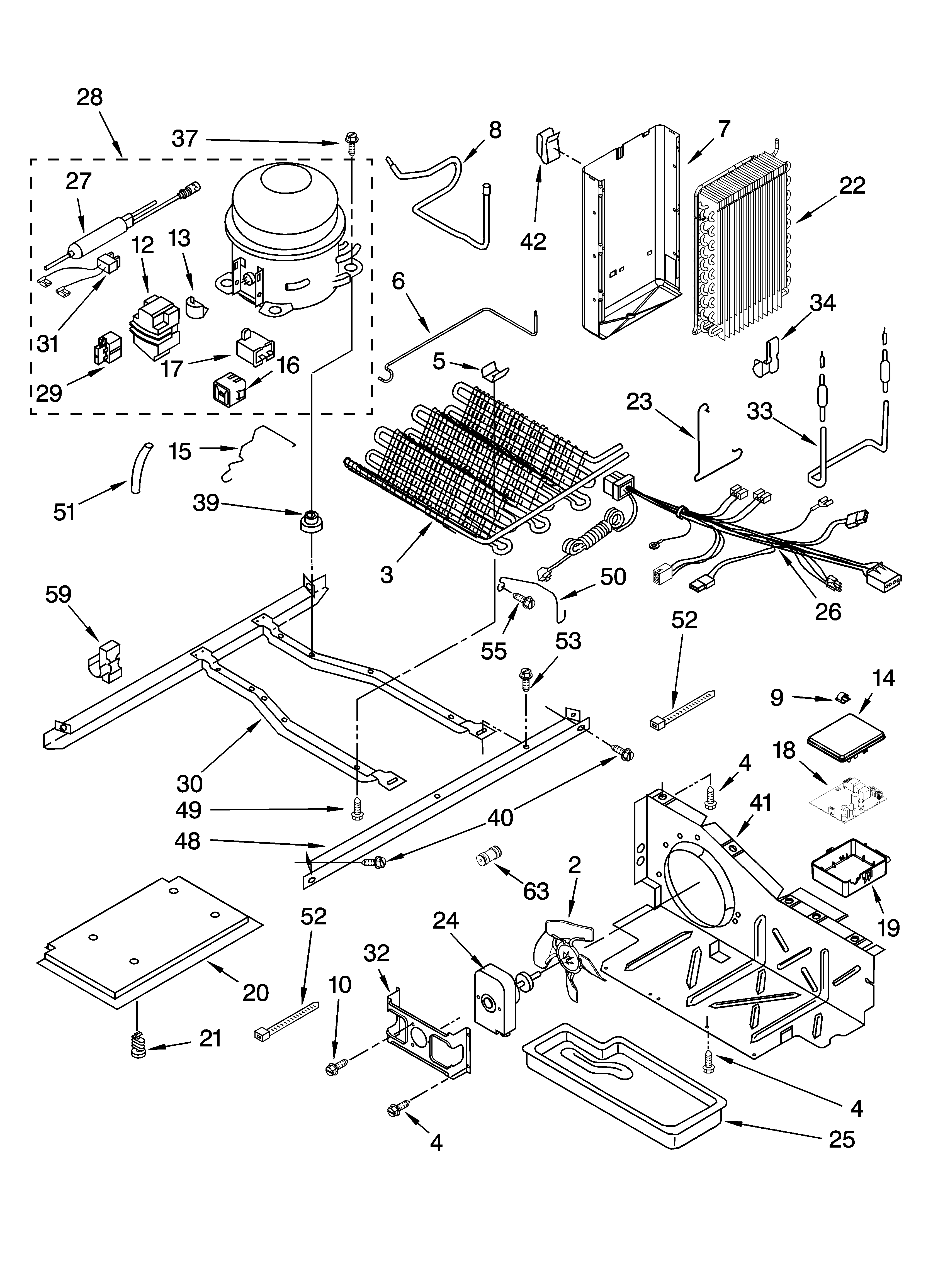 Whirlpool GS6SHEXMB01 unit parts diagram