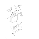 Whirlpool GU1100XTLS1 door and panel parts diagram