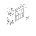 Whirlpool GU1100XTLS1 door and latch parts diagram