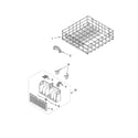 Whirlpool GU1100XTLS1 lower rack parts diagram