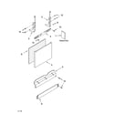 Whirlpool GU1200XTKB0 door and panel parts diagram