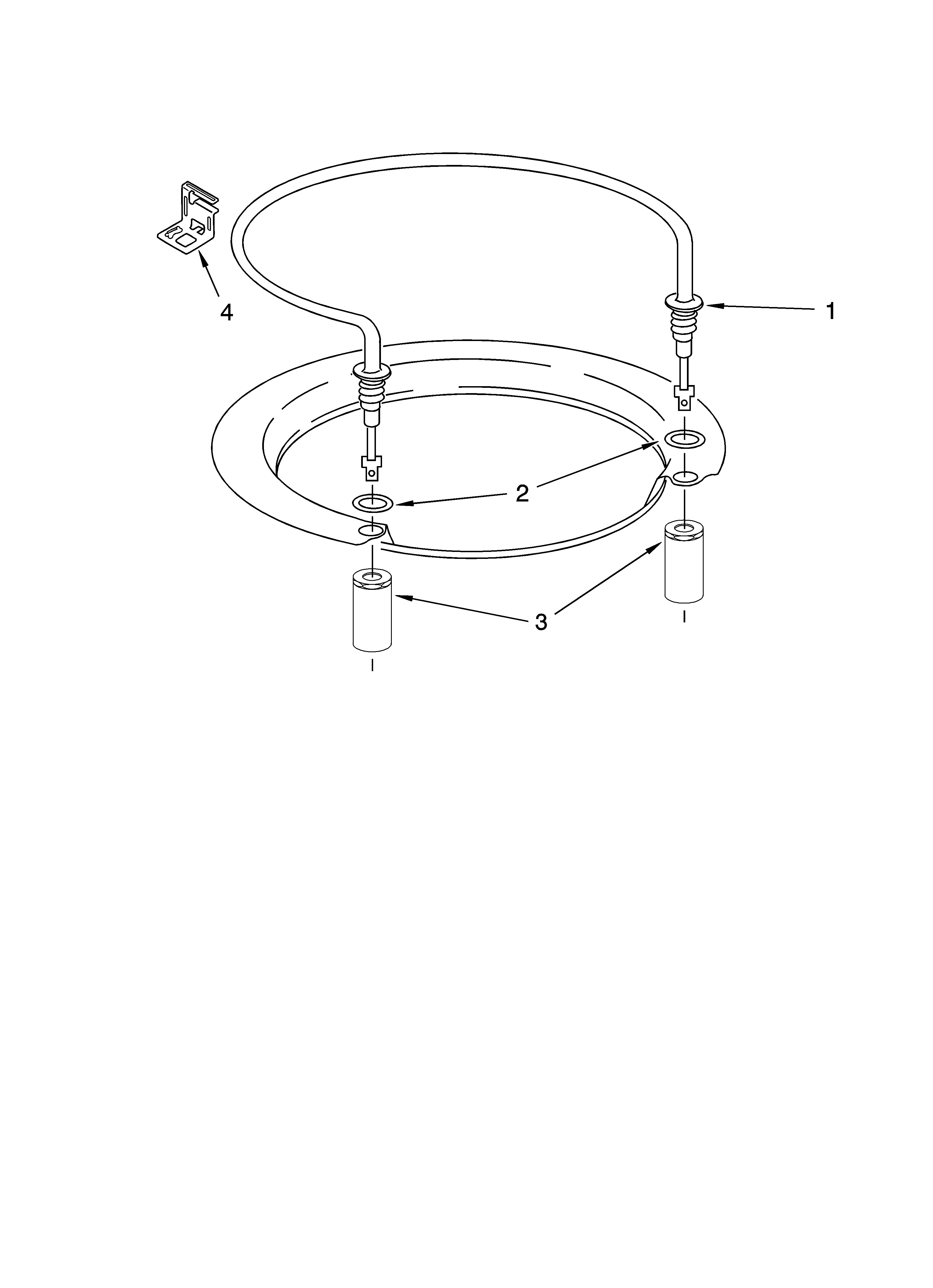 Whirlpool GU1200XTLS1 heater parts diagram
