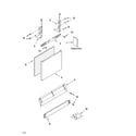 Whirlpool GU1200XTLB3 door and panel parts diagram