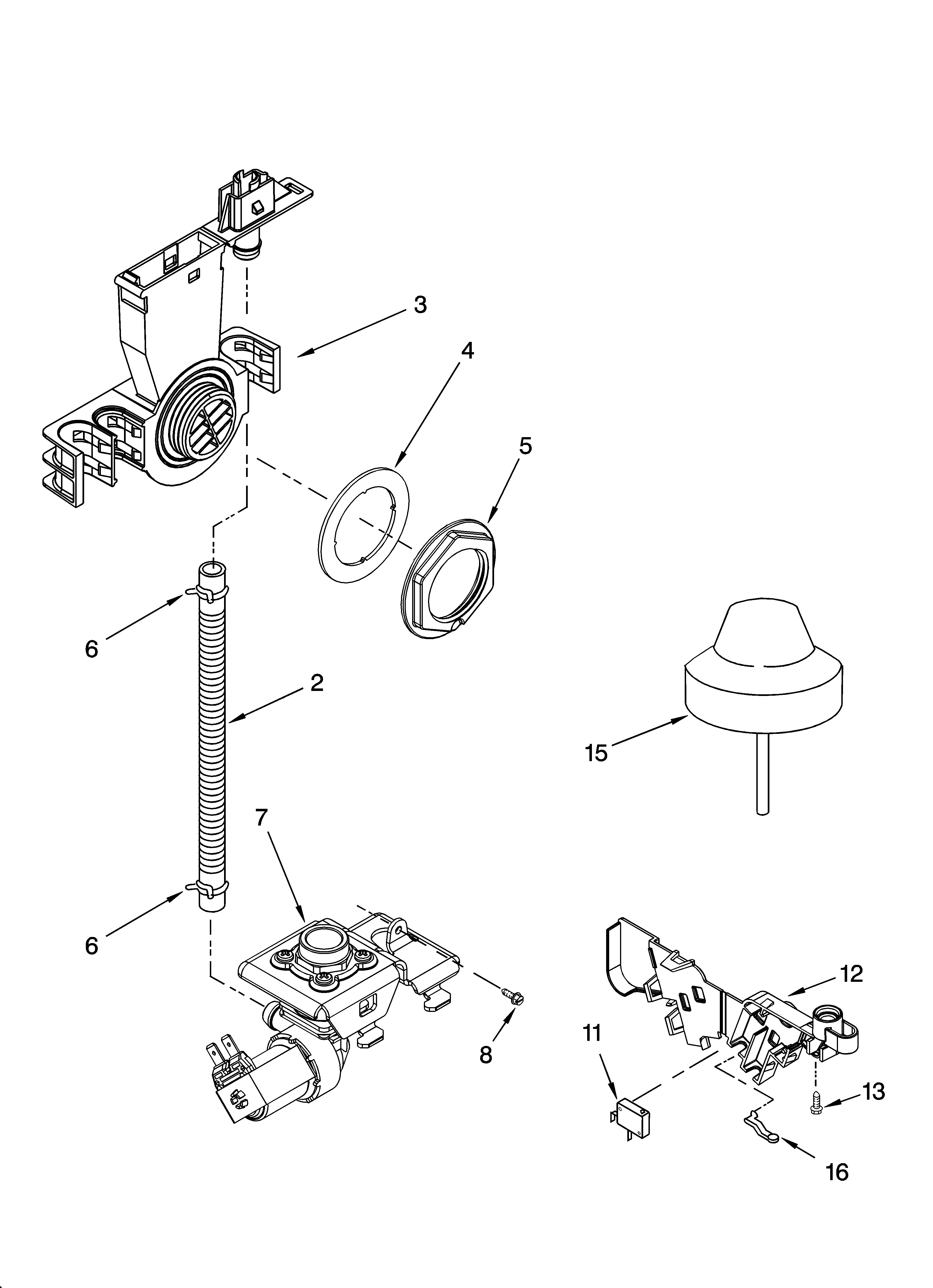Whirlpool GU2548XTPQ1 fill and overfill parts diagram