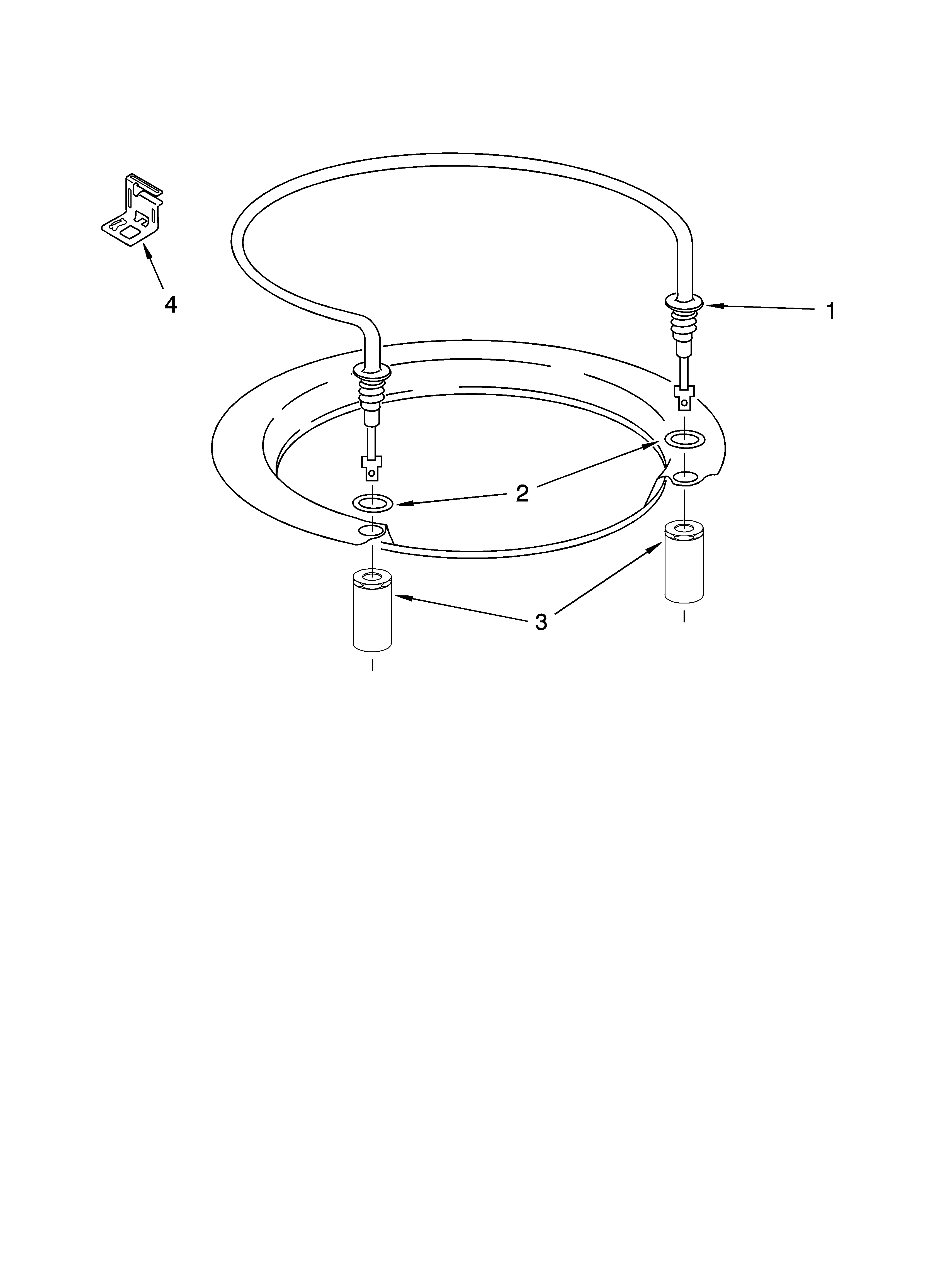 Whirlpool GU2600XTPB0 heater parts diagram