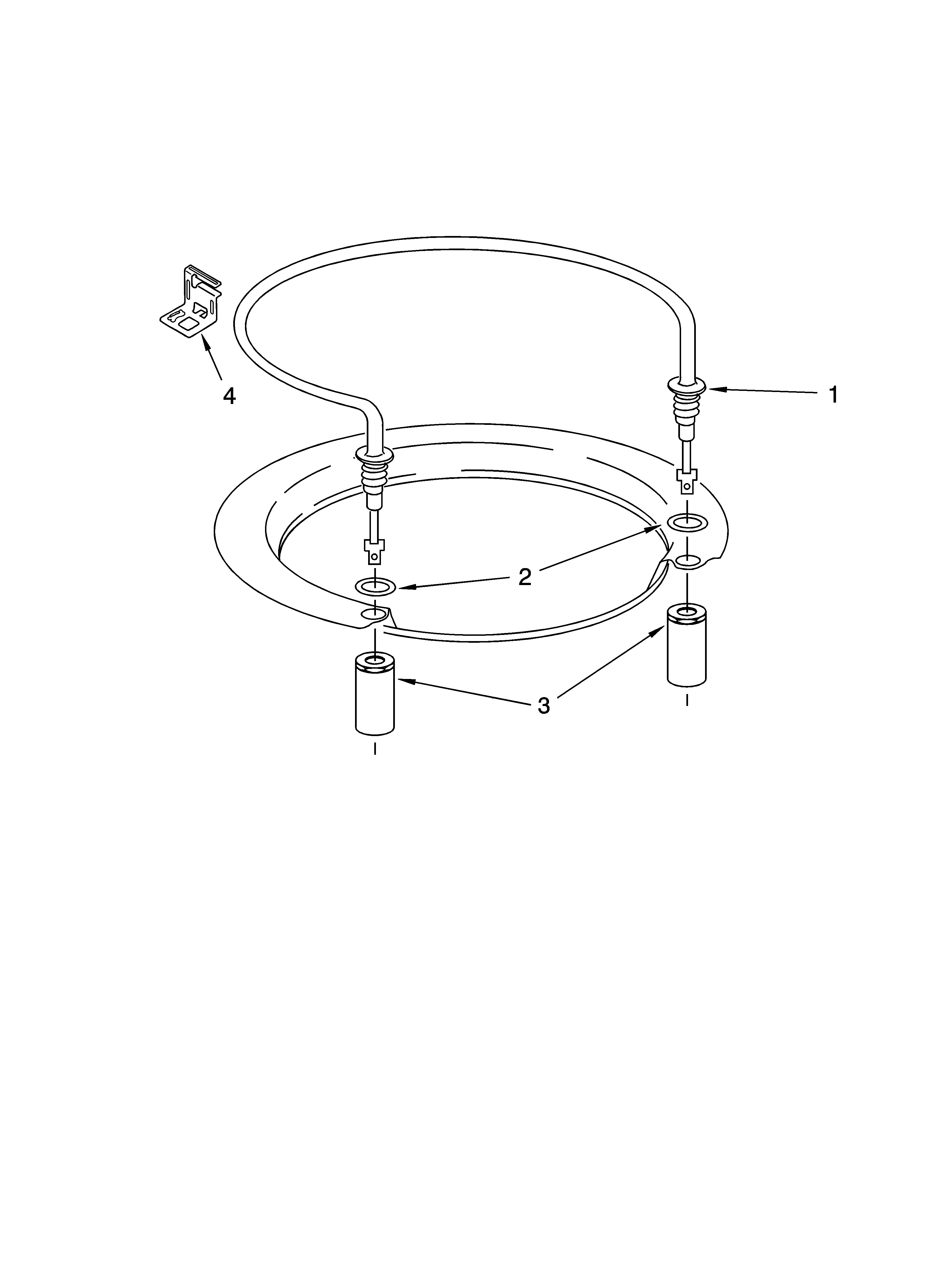 Whirlpool GU2600XTPB1 heater parts diagram