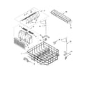Whirlpool GU2600XTPS3 lower rack parts, optional parts (not included) diagram