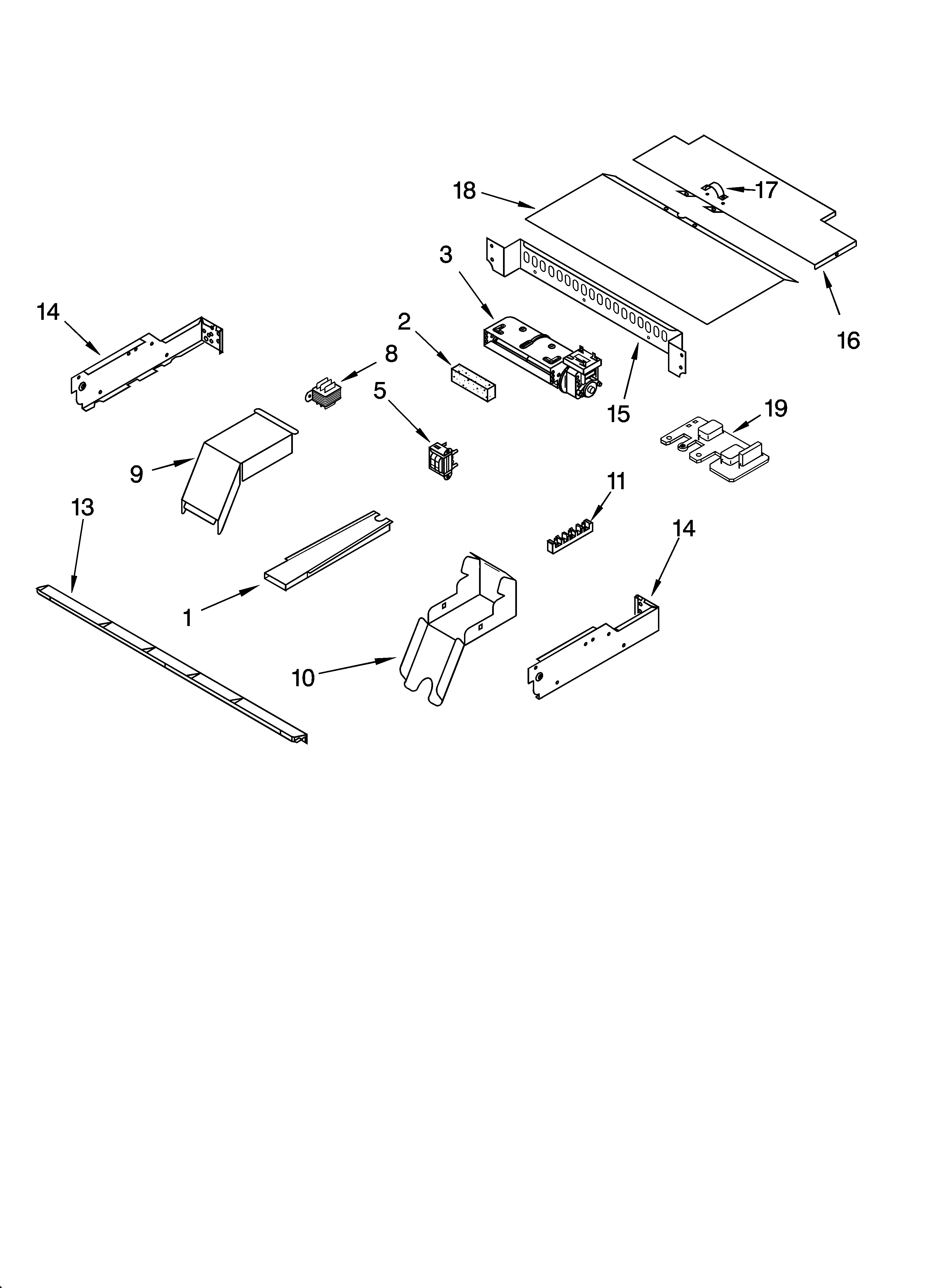 KitchenAid KEBC247KWH04 top venting parts, optional parts diagram