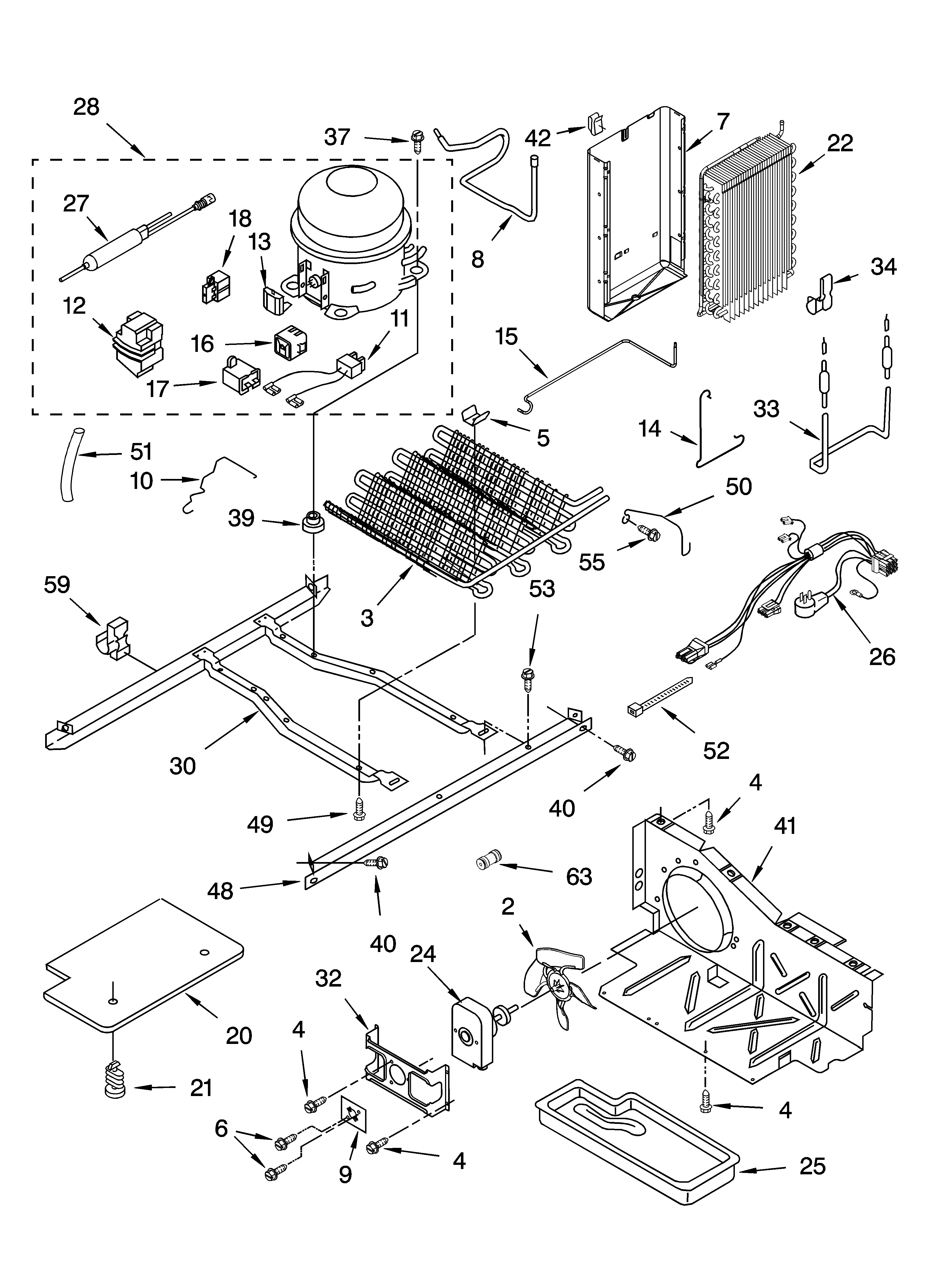 KitchenAid KSRI22FNBT00 unit parts diagram