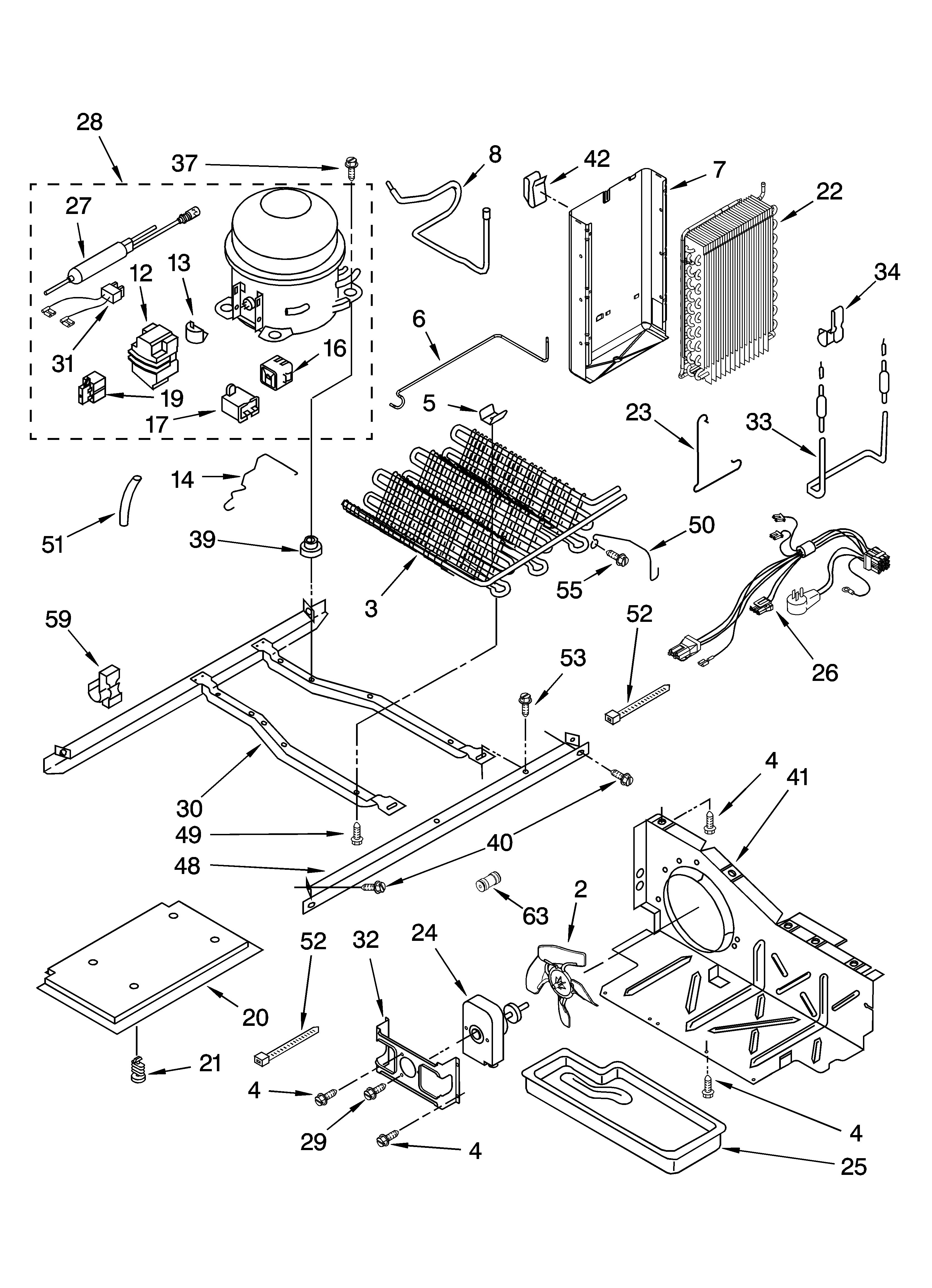KitchenAid KSRW25CRSS01 unit parts diagram