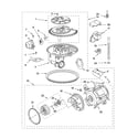 KitchenAid KUDI01FLBL3 pump and motor parts diagram