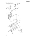 KitchenAid KUDP01DLBL3 door and panel parts diagram
