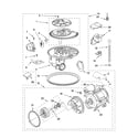 KitchenAid KUDP01DLBL3 pump and motor parts diagram