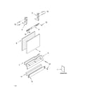 KitchenAid KUDS01DJWH0 door and panel parts diagram