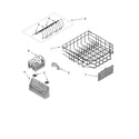 KitchenAid KUDS01DJSP1 lower rack parts diagram