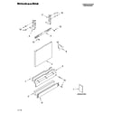 KitchenAid KUDS01DLSS0 door and panel parts diagram