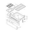 Whirlpool RF368LXPB1 drawer & broiler parts diagram