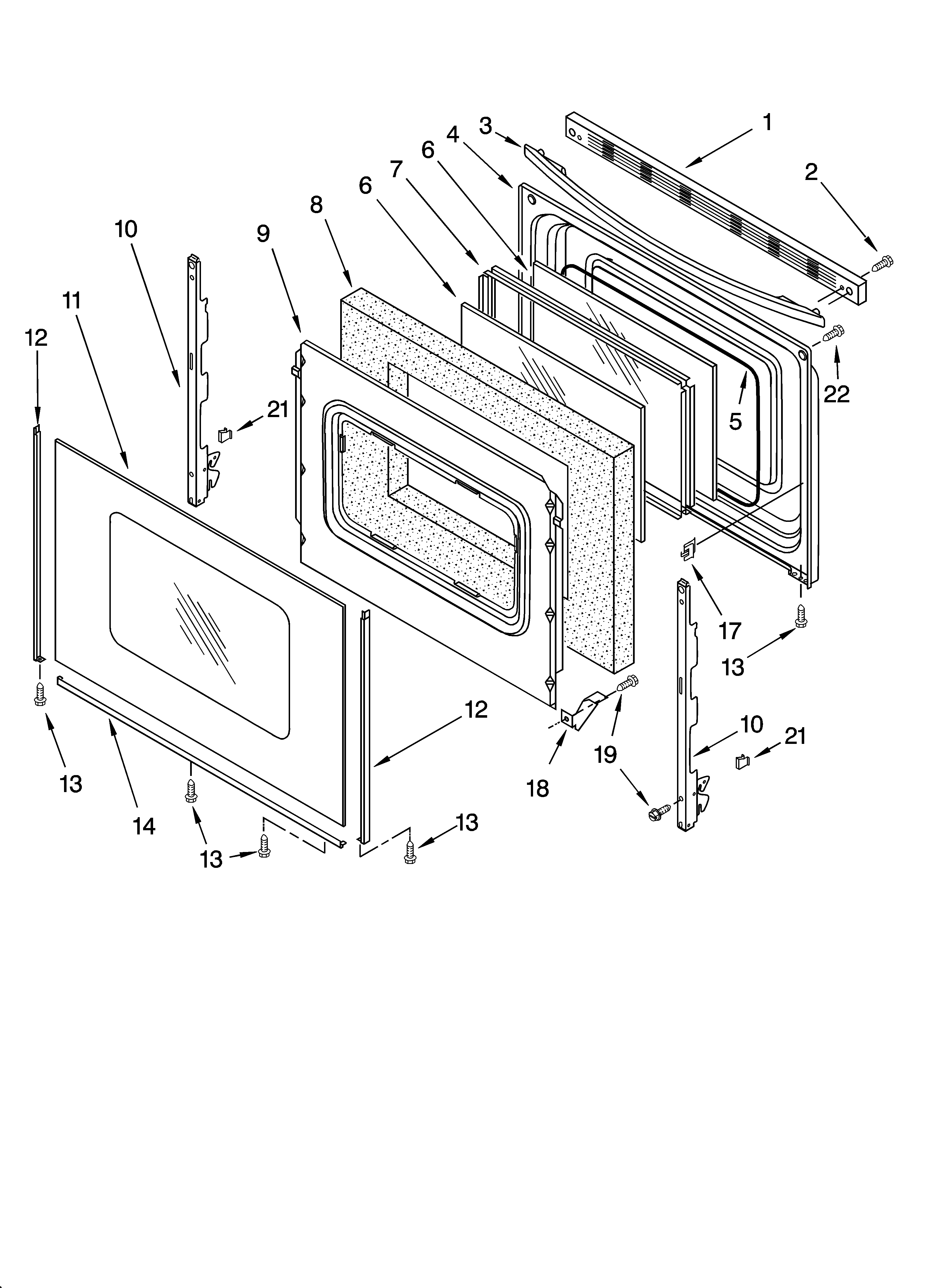 Whirlpool RF368LXPS1 door parts, optional parts diagram
