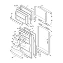 Whirlpool ER8GHKXMS03 door parts diagram