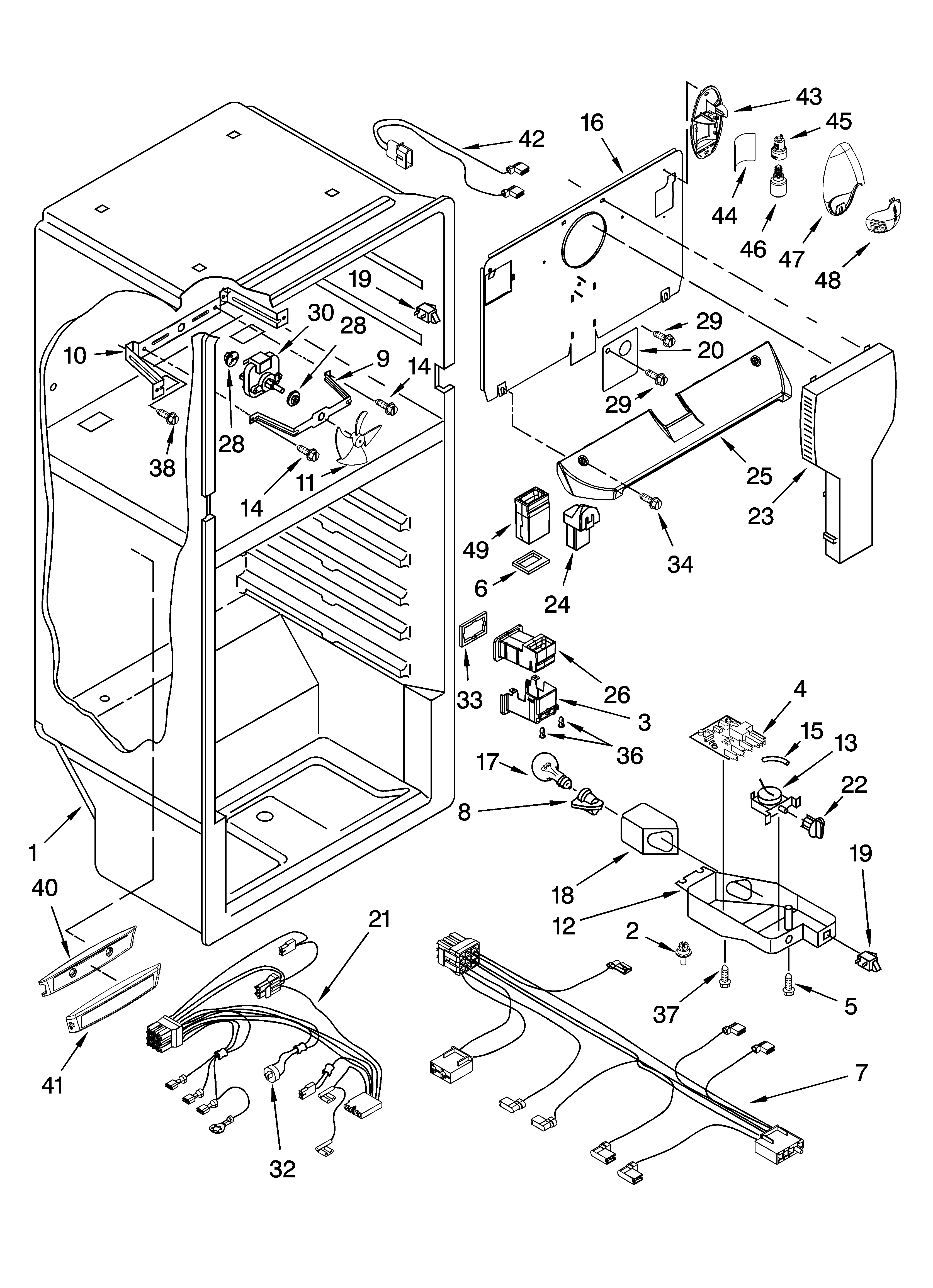 Whirlpool ER8MHMXMQ03 liner parts diagram