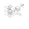 KitchenAid KEBC177KBT04 internal oven parts diagram