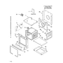 Whirlpool RBD245PDT15 lower oven parts diagram