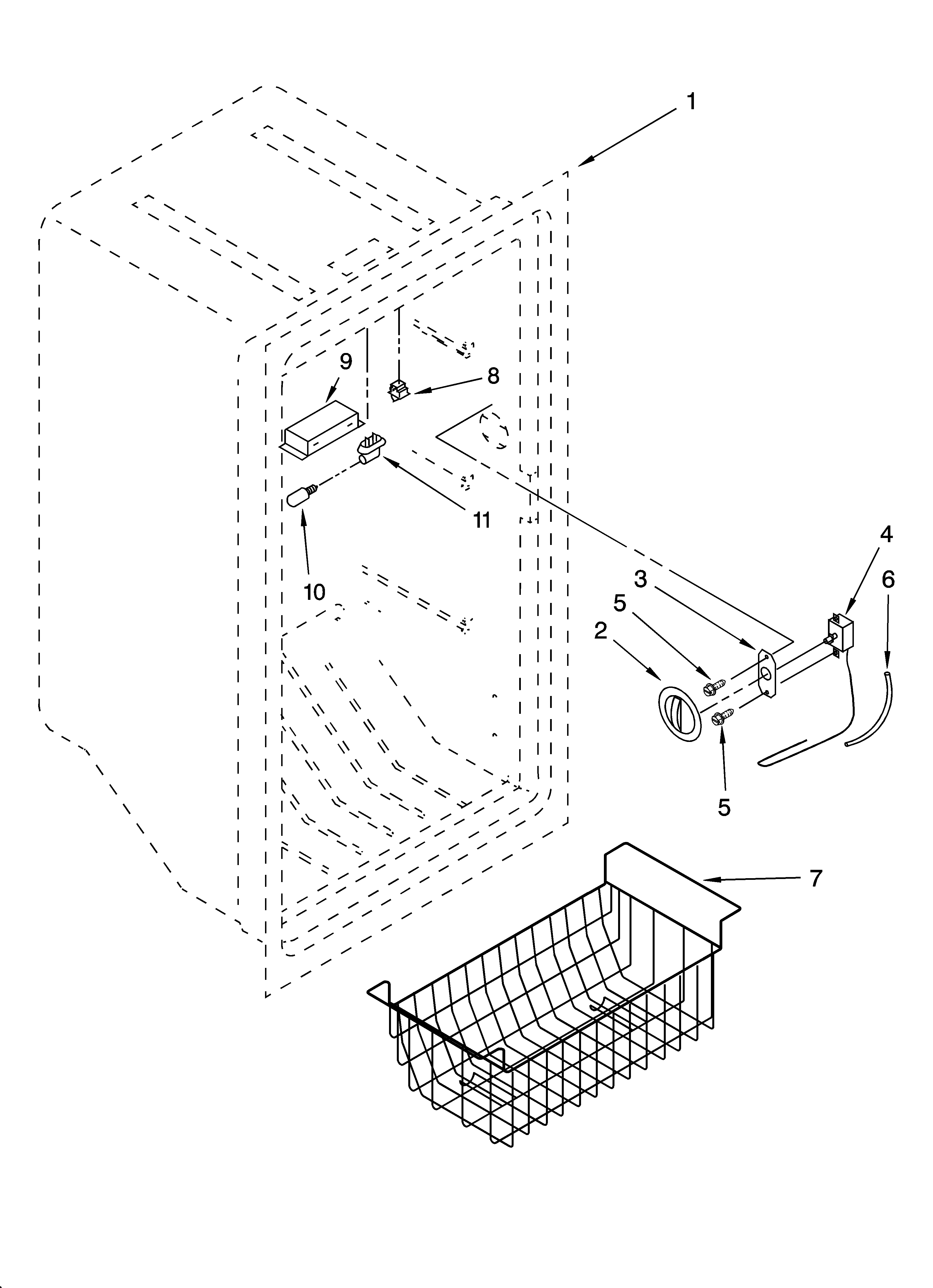 Whirlpool EV200FXMQ04 liner parts diagram
