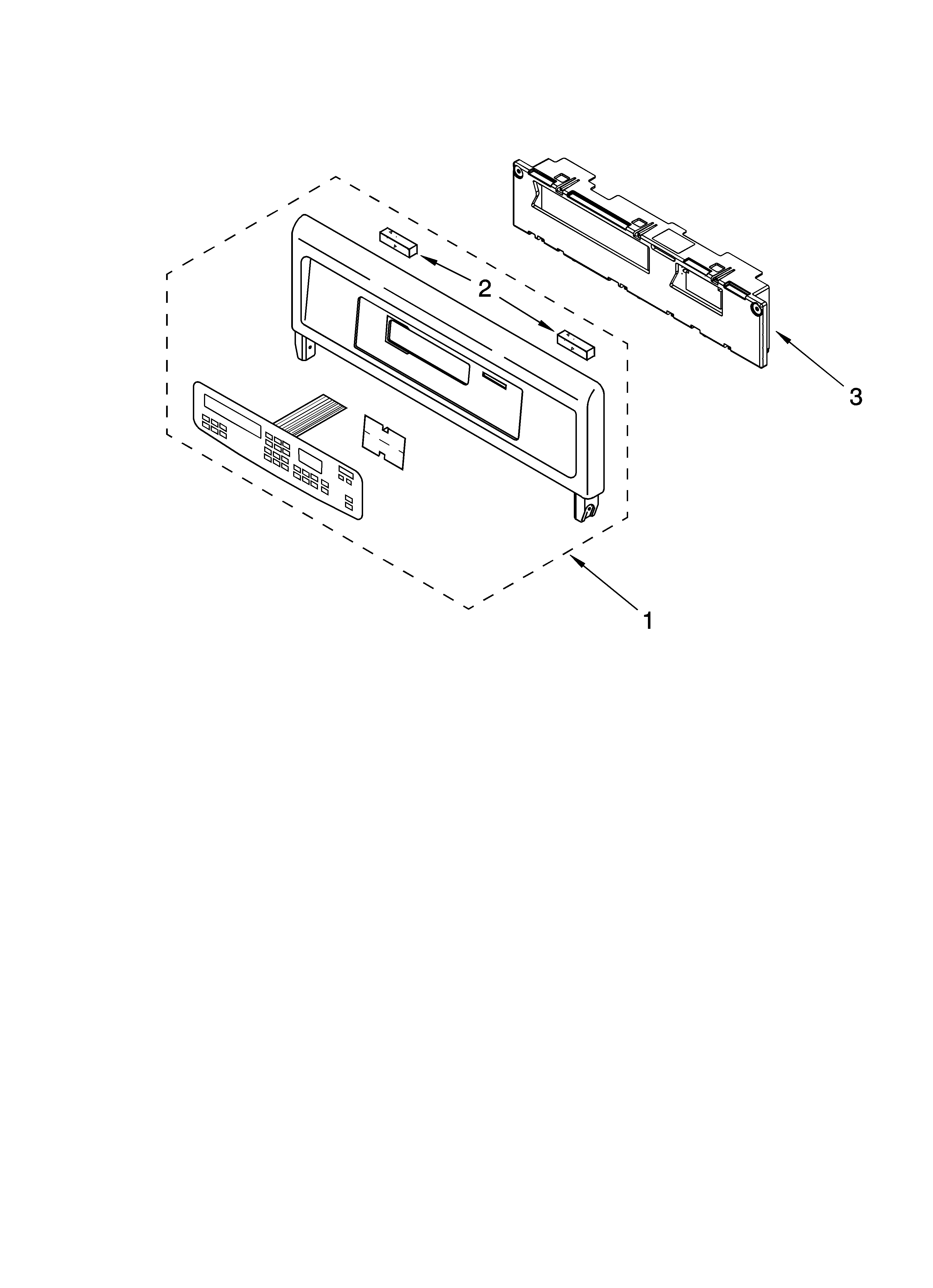 Whirlpool GBS277PDS12 control panel parts diagram