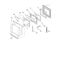 Whirlpool GBS277PDT12 oven door parts diagram