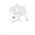 Whirlpool GR478LXPQ1 cooktop parts diagram