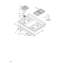 Whirlpool GS445LEMS3 cooktop parts diagram