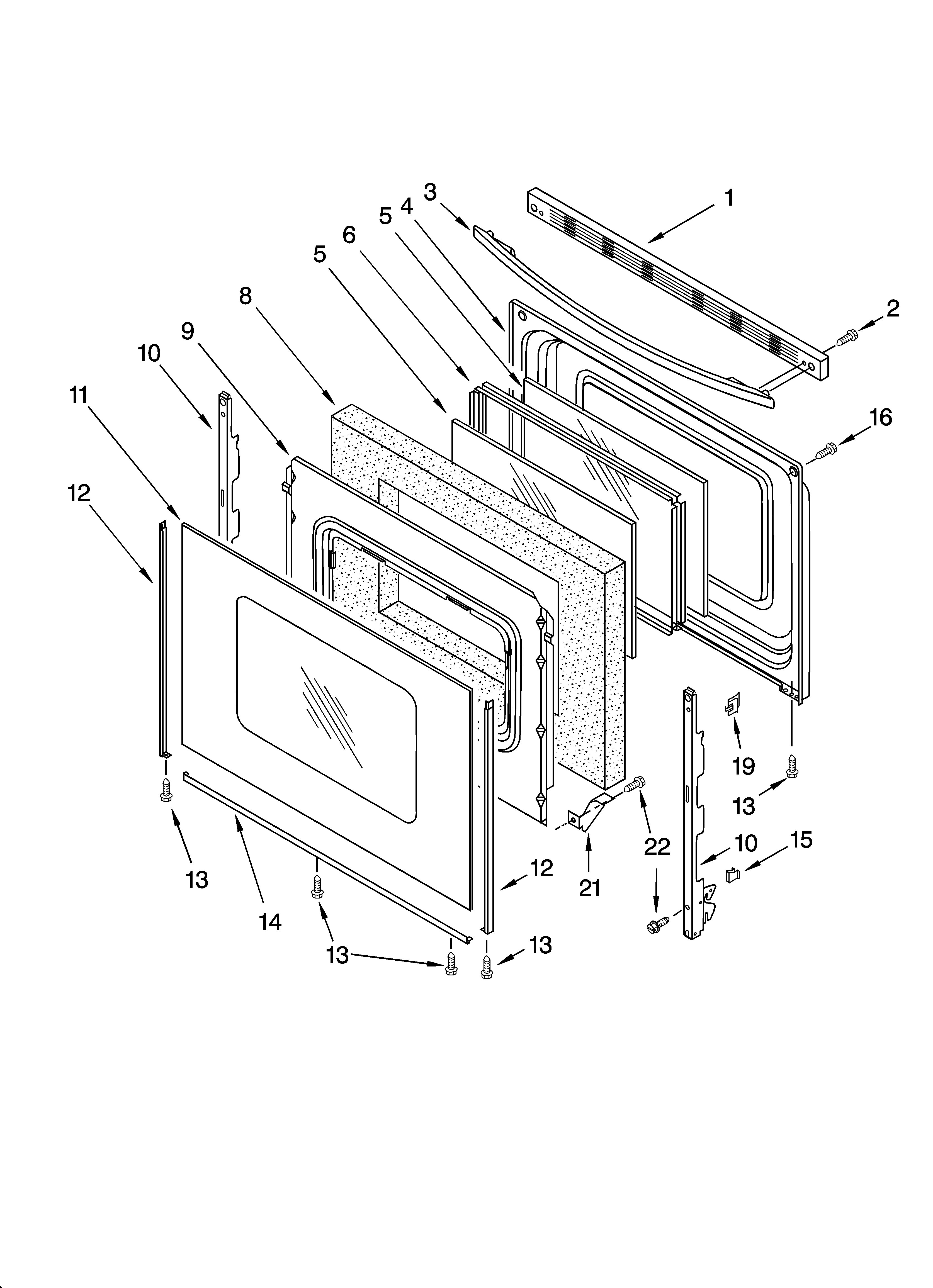 Whirlpool GS475LEMS2 door parts diagram
