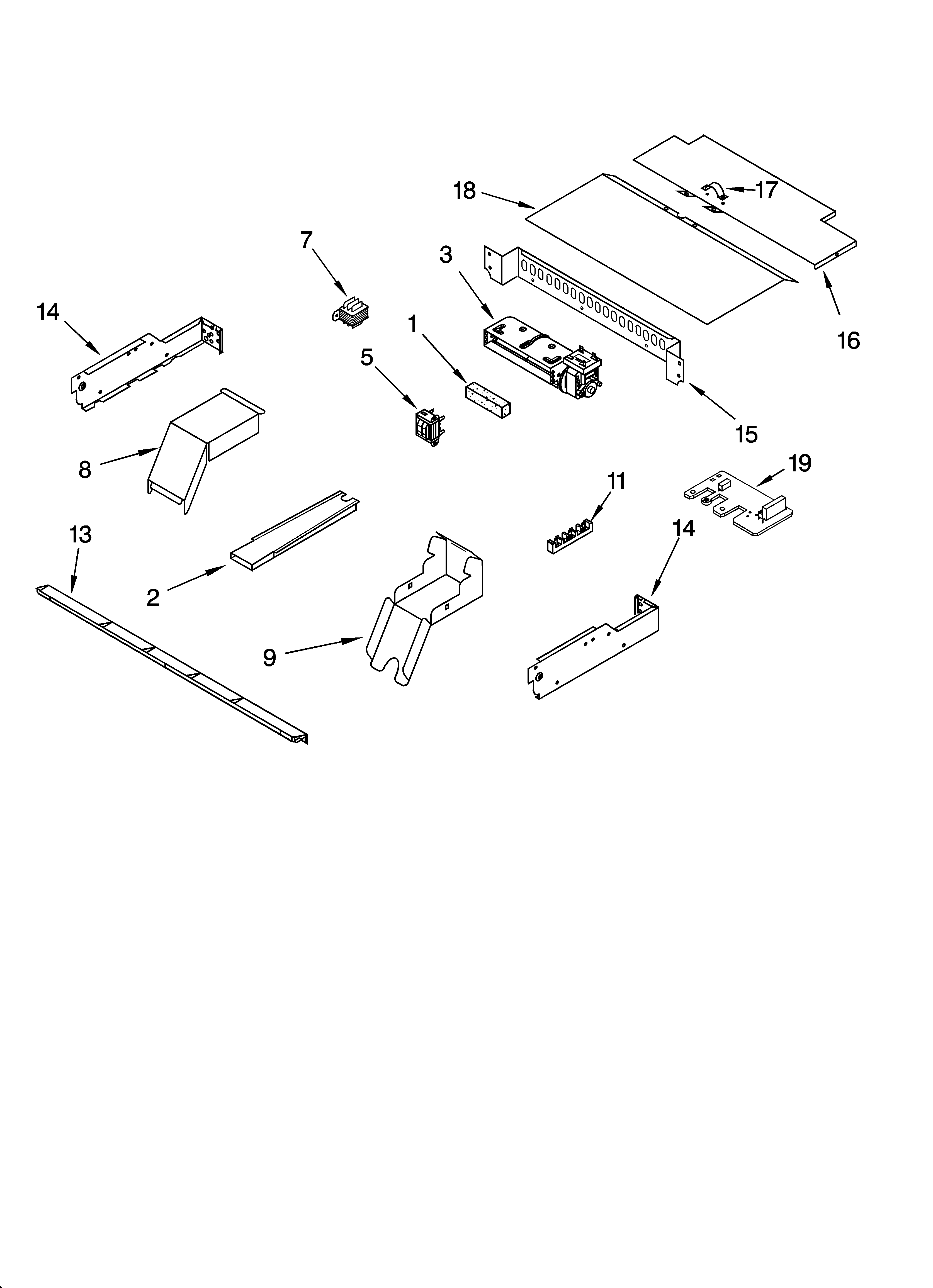 KitchenAid KEBC206KWH03 top venting parts, optional parts diagram