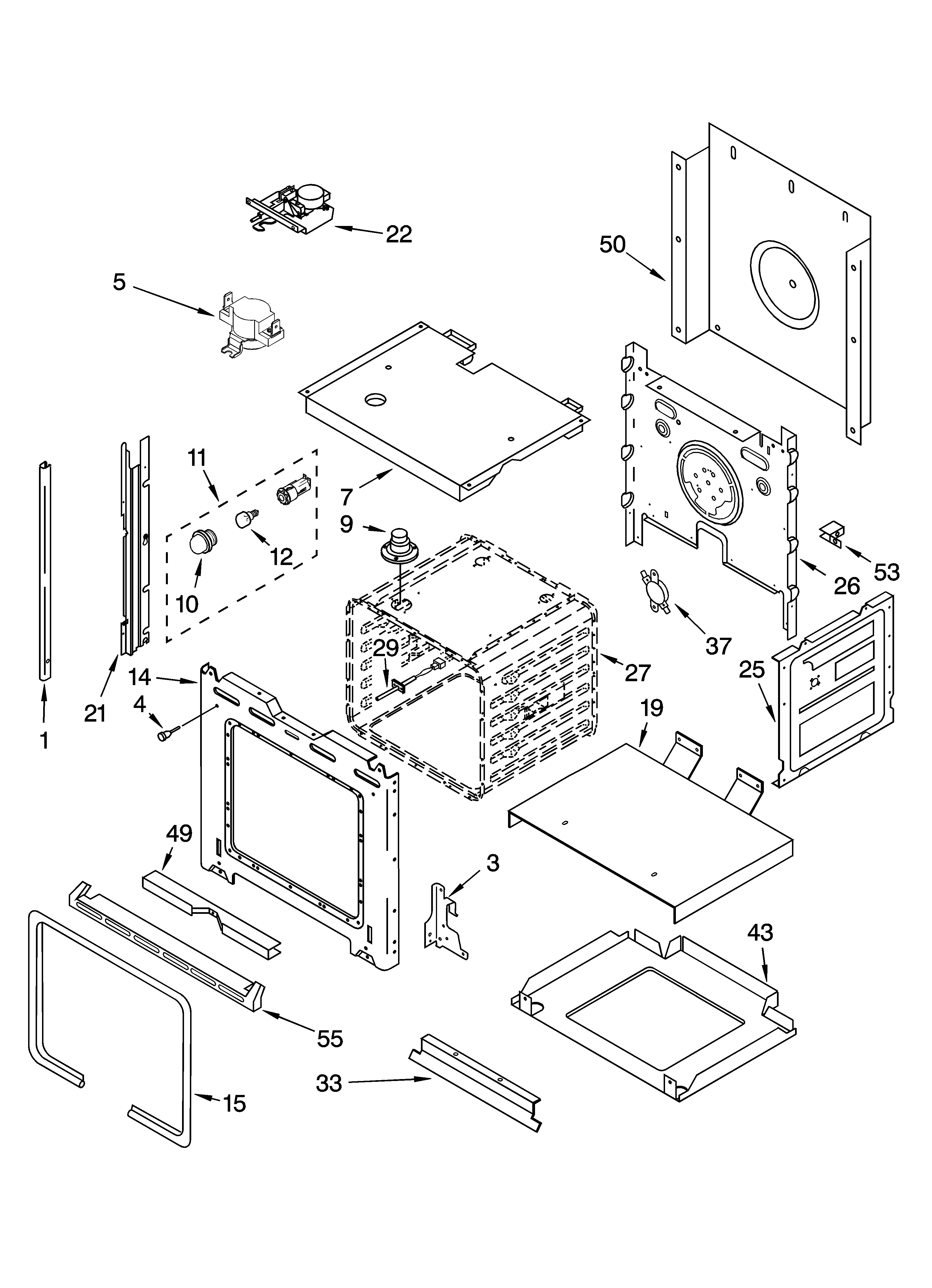 Whirlpool RS696PXGQ14 oven parts diagram
