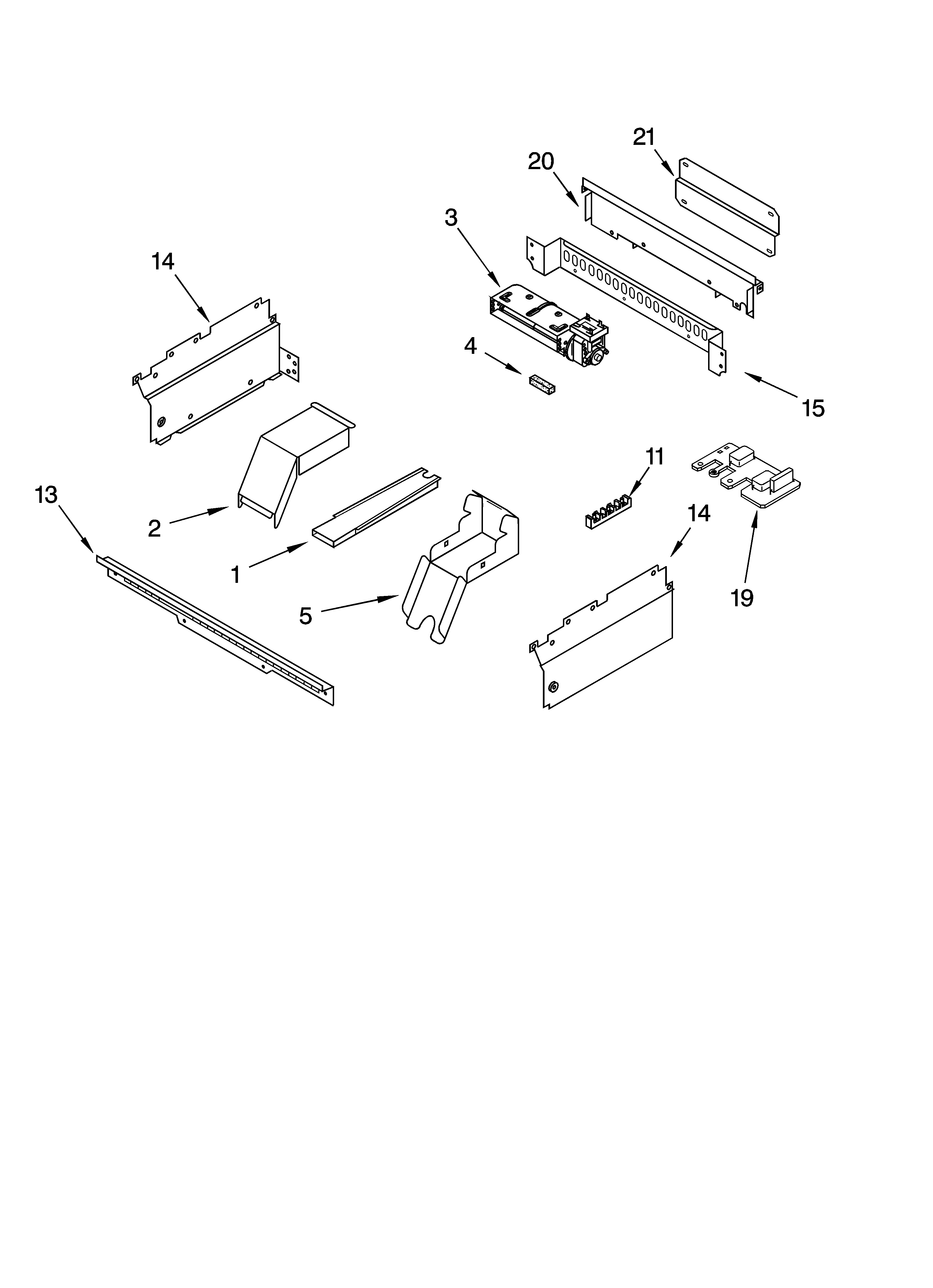Whirlpool RS696PXGQ14 top venting parts diagram