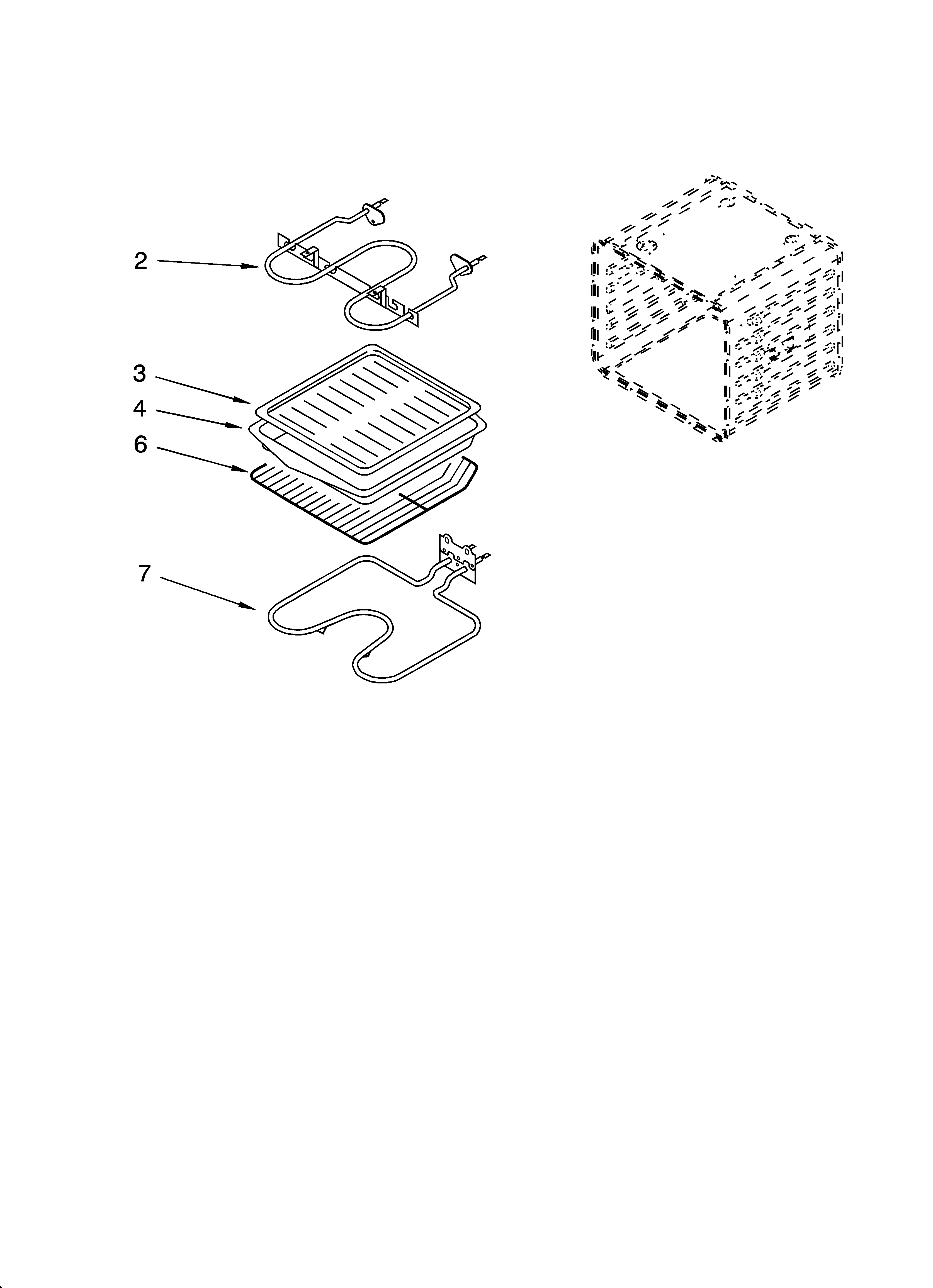 Whirlpool RS696PXGQ14 internal oven parts, optional parts diagram