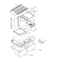 Whirlpool ET1FTEXMT02 shelf parts, optional parts diagram
