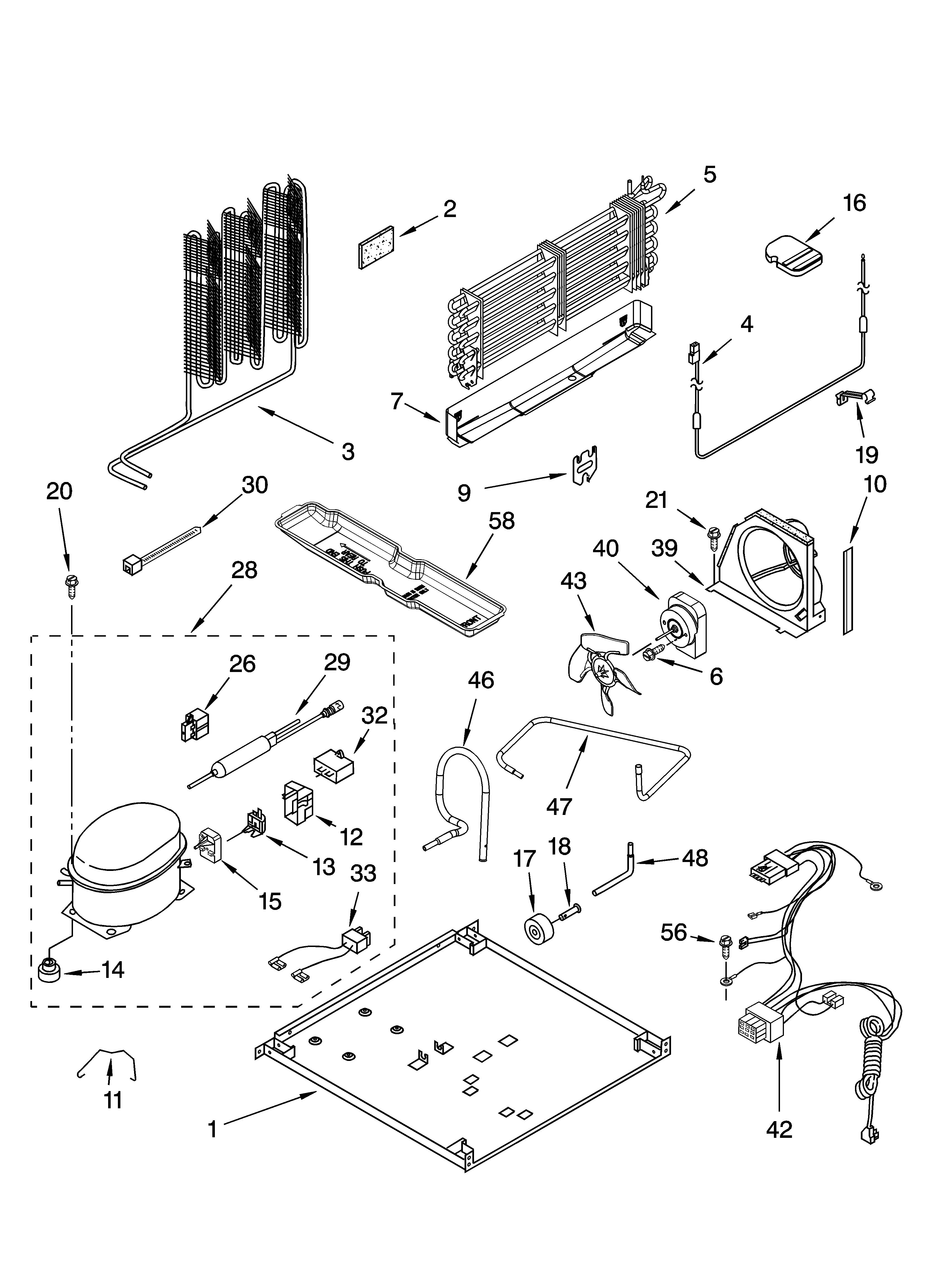 Whirlpool ET1FTKXKQ04 unit parts diagram