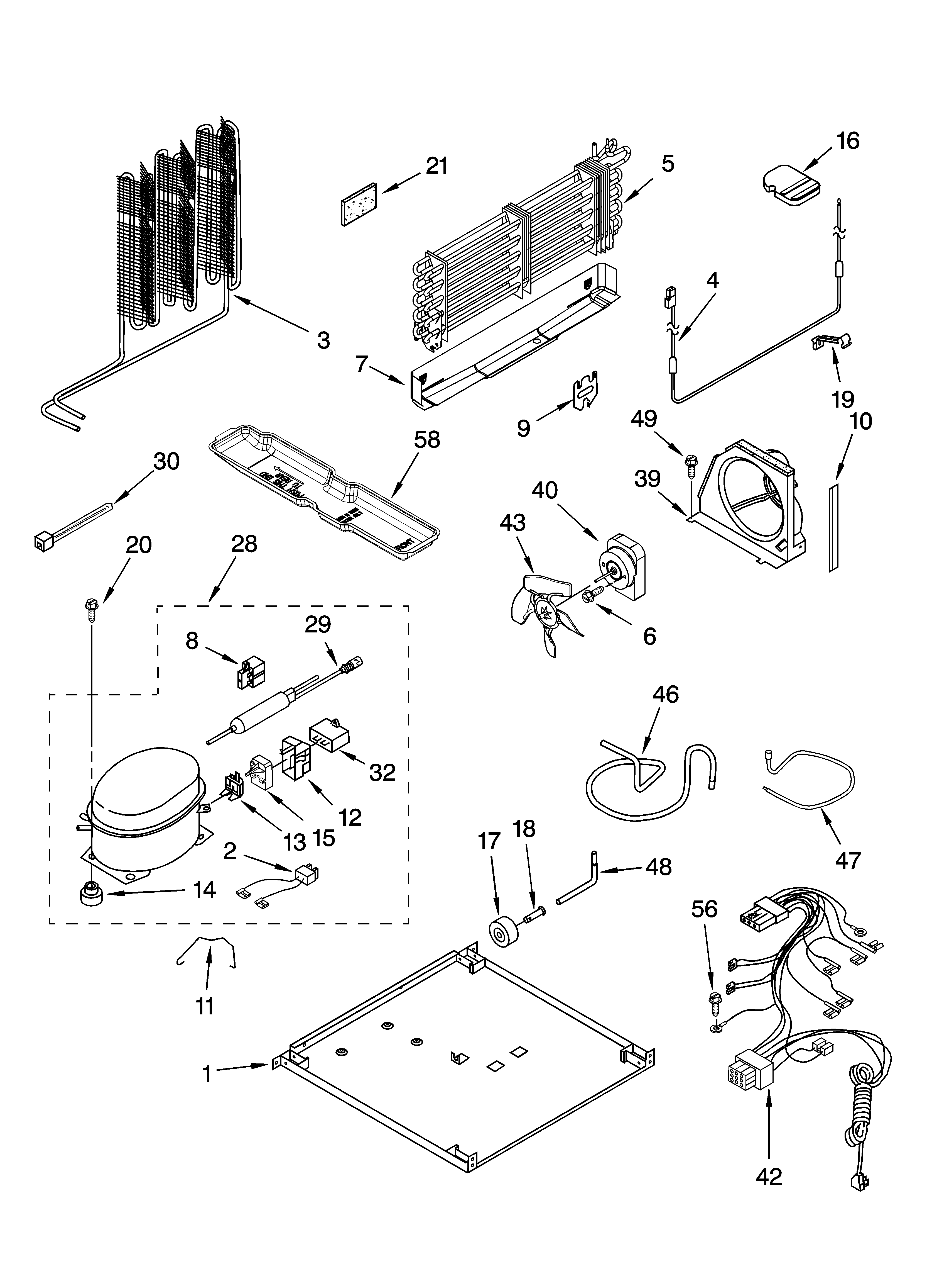 Whirlpool ET1LFKXKQ04 unit parts diagram