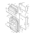 Whirlpool ET8BPKXKT03 door parts diagram