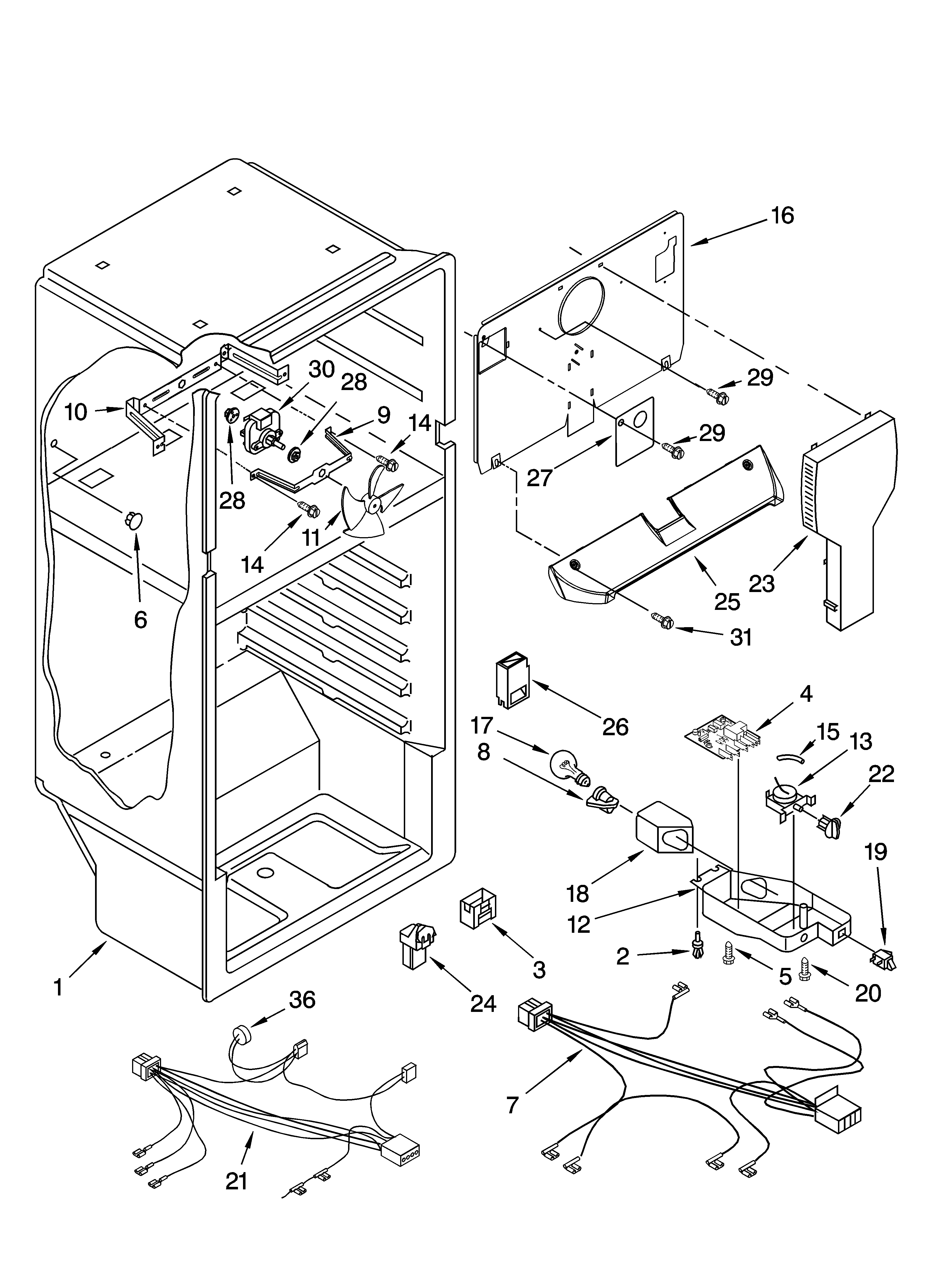 Whirlpool ET8BPKXKT03 liner parts diagram