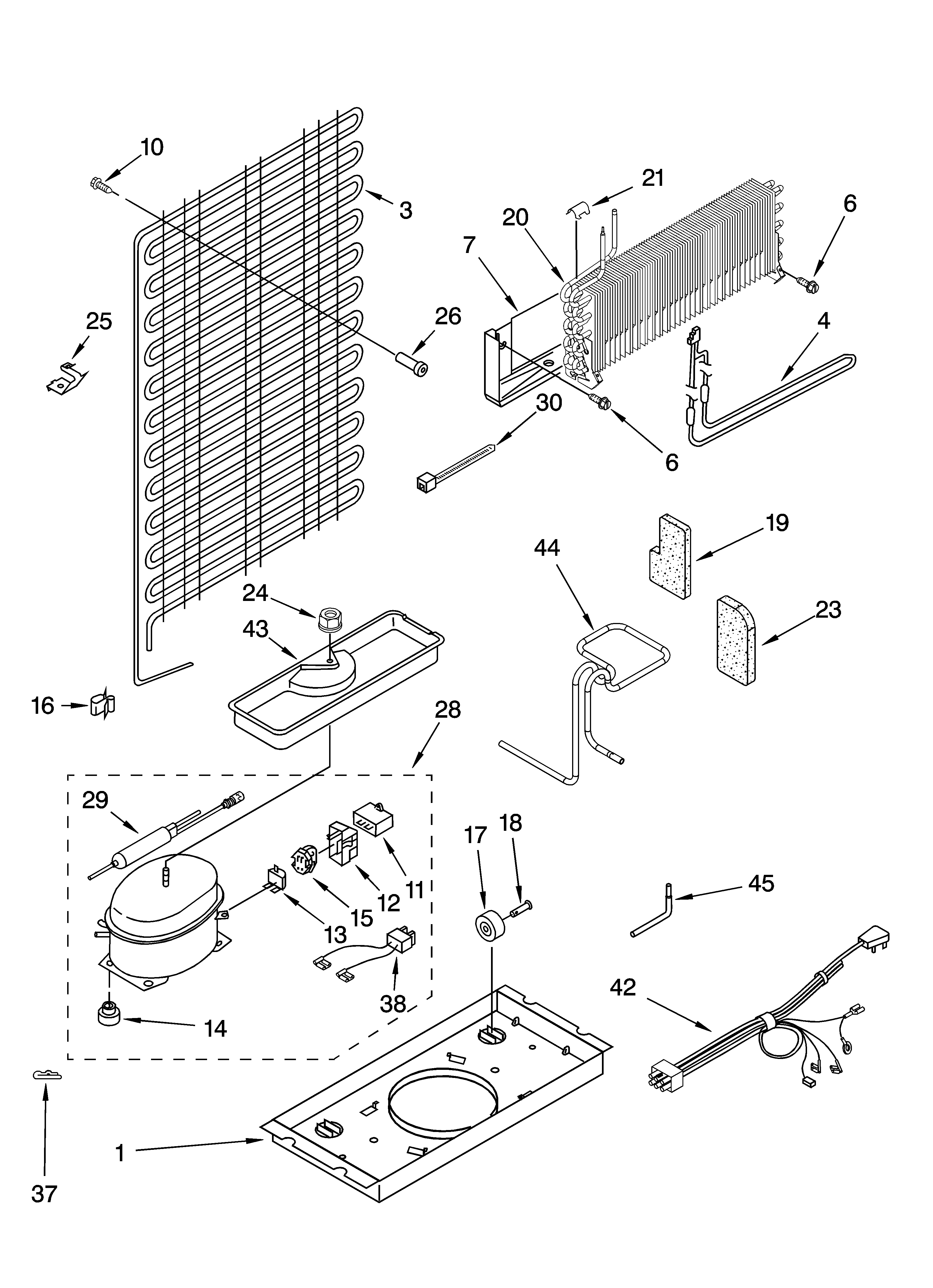 Whirlpool ET8BPKXKT03 unit parts diagram