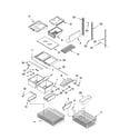Whirlpool GB9SHDXPS00 shelf parts, optional parts diagram