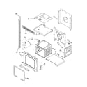 Whirlpool GBD307PDB10 upper oven parts diagram