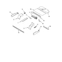 Whirlpool GBD307PDQ10 top venting parts, optional parts diagram