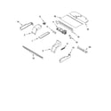 Whirlpool GBD307PDB10 top venting parts, optional parts diagram